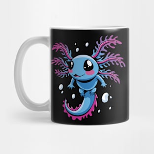 Aquatic Acrobatics: The Spirited Swimming Axolotl Mug